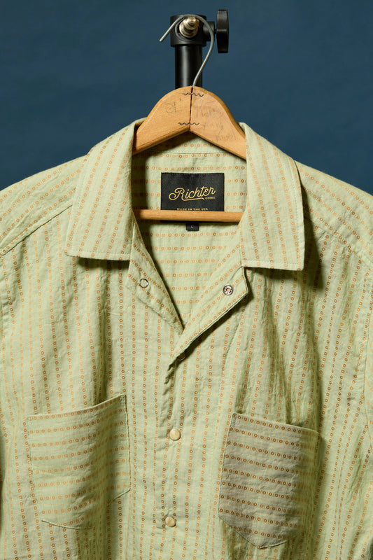 Yarn Dyed Cotton Dobby in Green