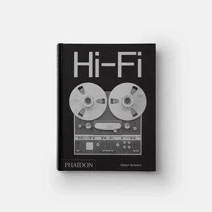 Book titled 'Hi-Fi' by Phaidon on a white background