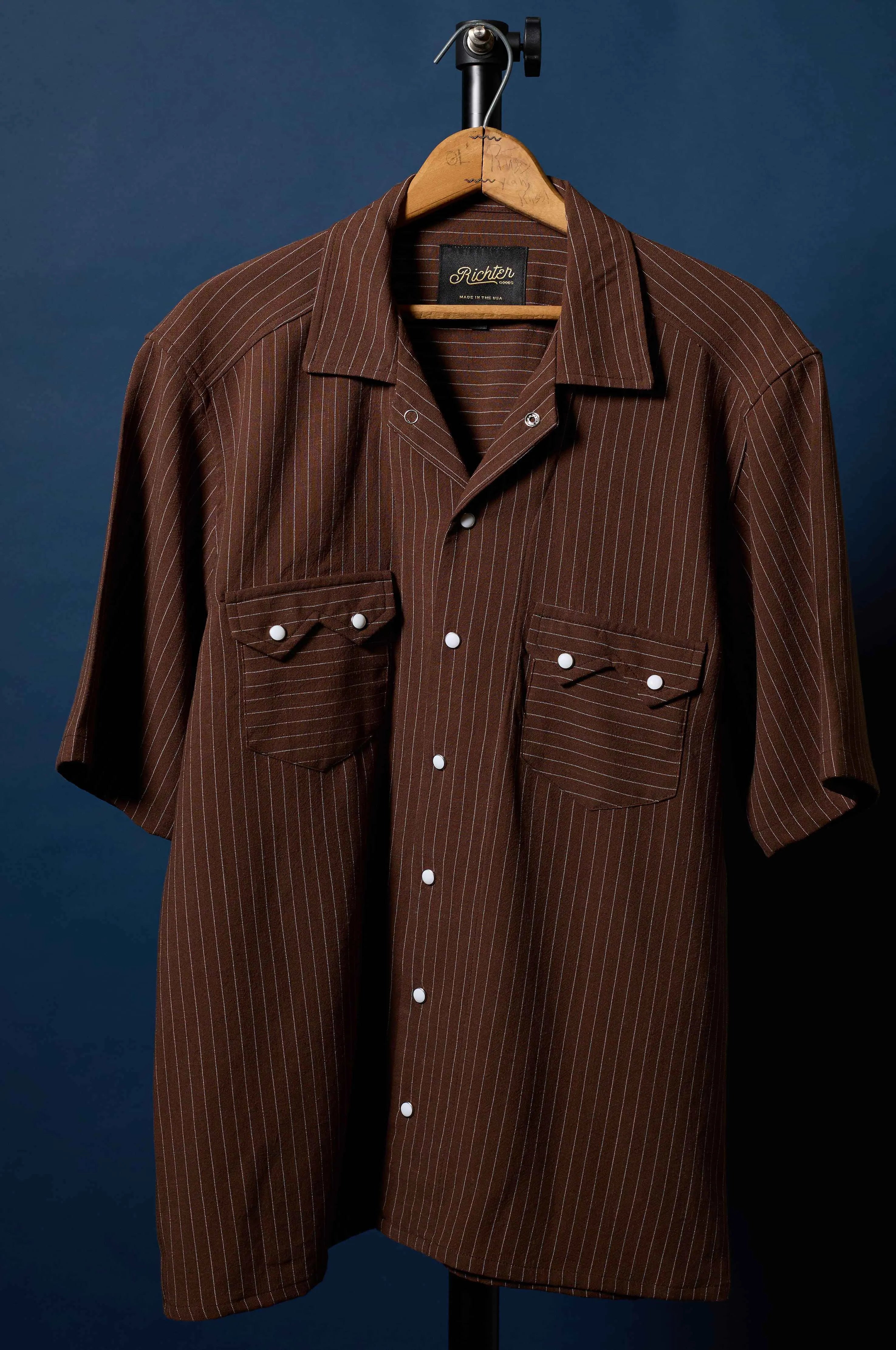 Hickory Pinstripe Linen