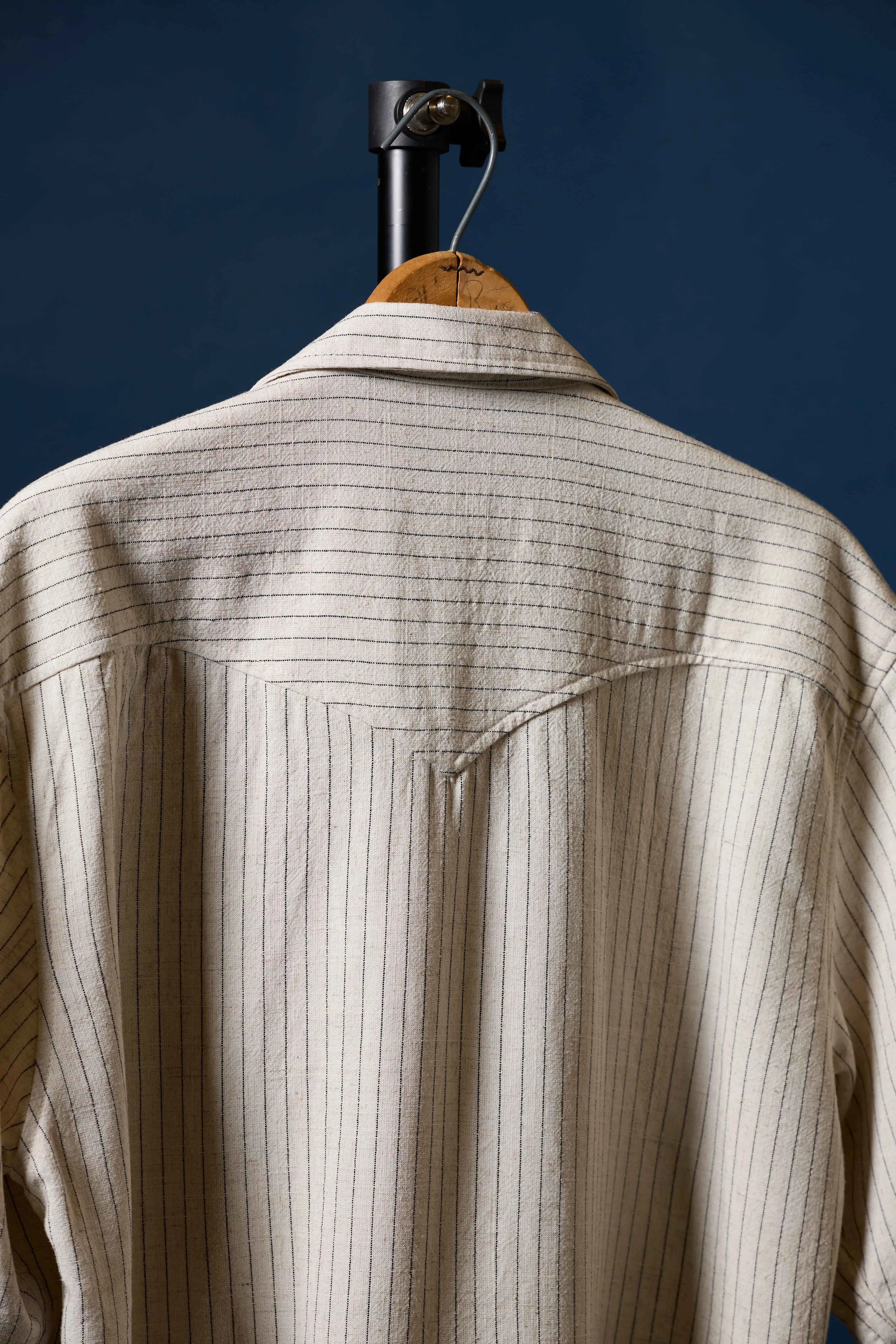 Off-White Pinstripe Linen