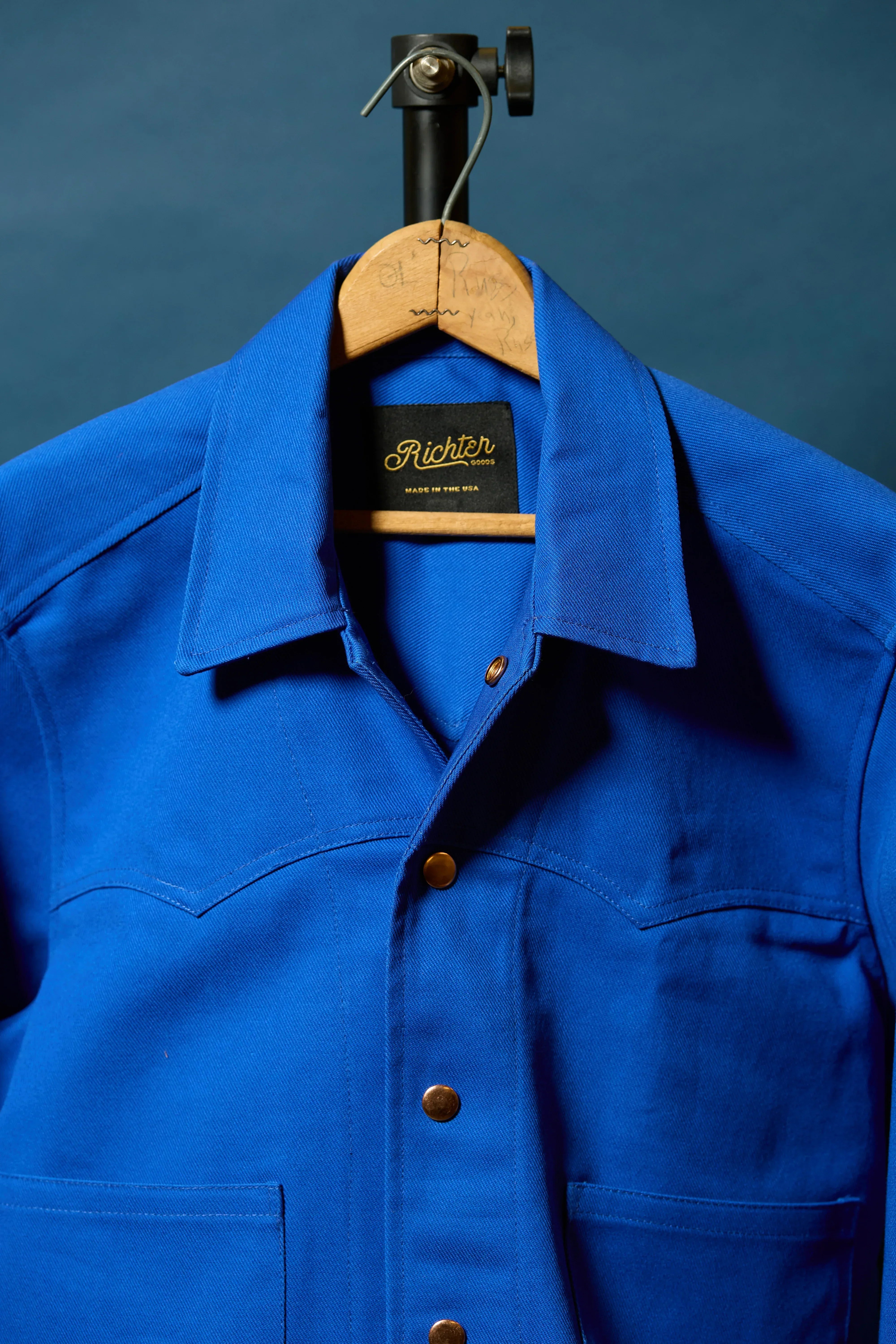 Chaqueta de camionero Terlingua en azul eléctrico