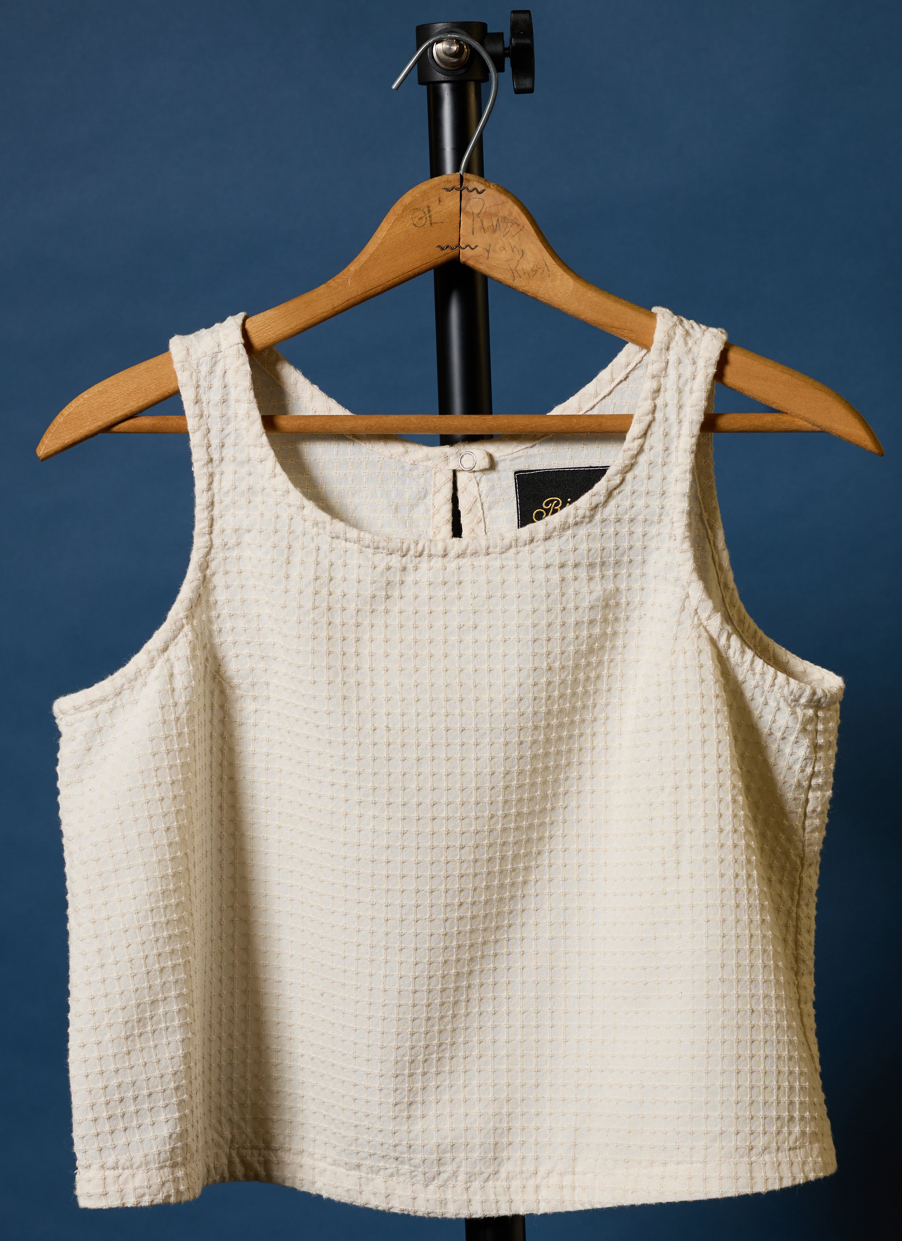 Ina Dobby Tank in Chalk