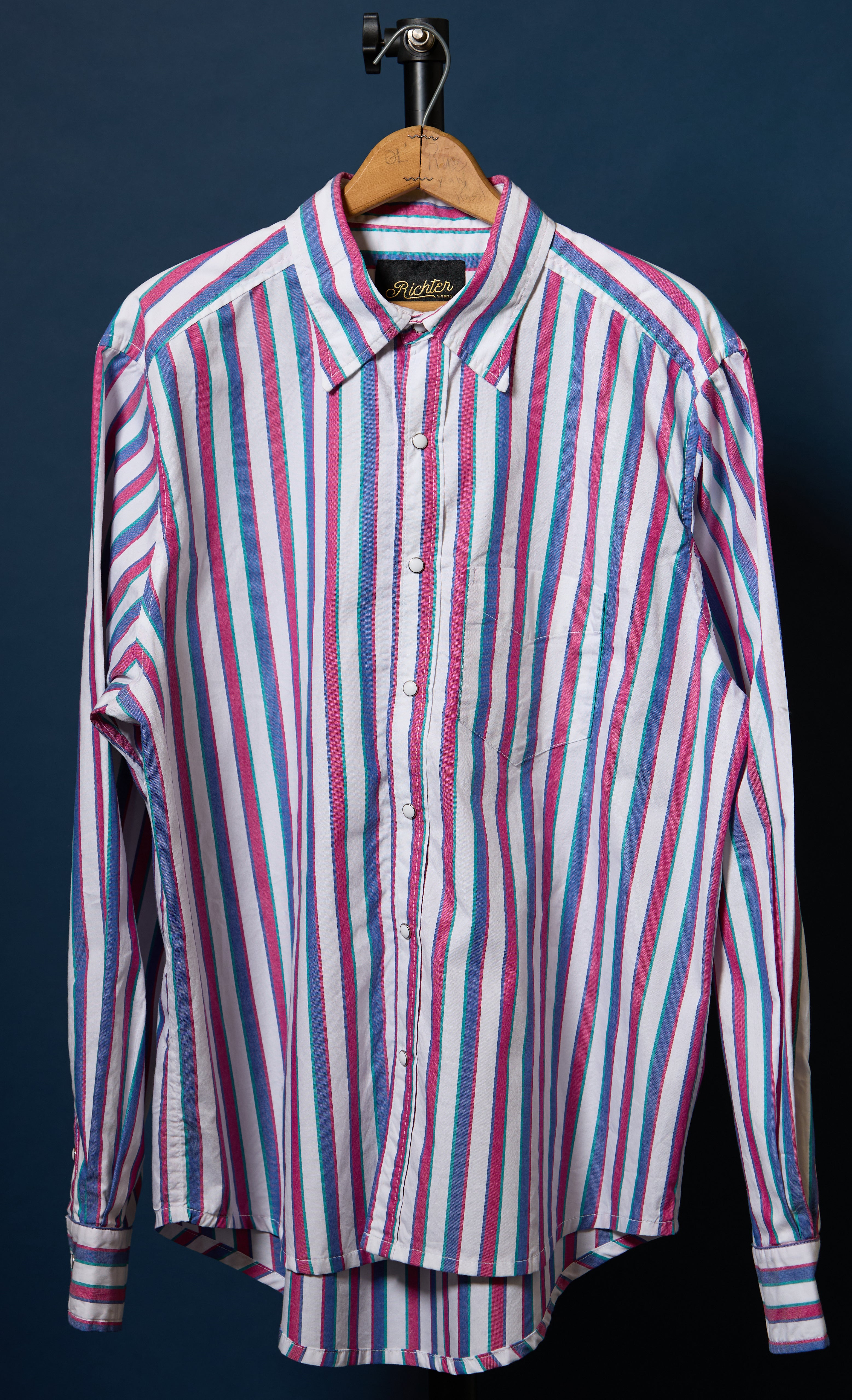Frances Slim Stripe Western Oxford