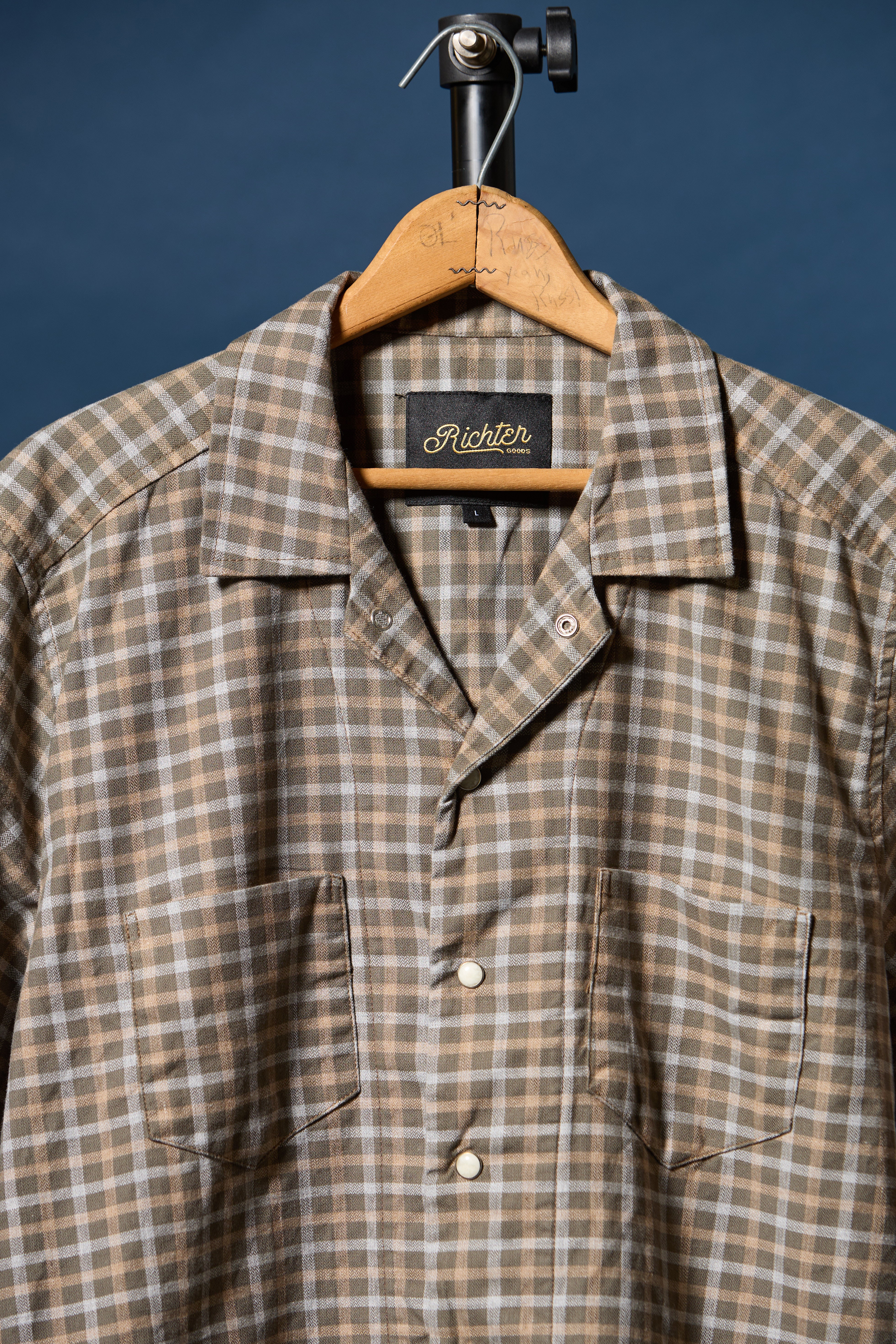 Papa Richter in Woven Plaid