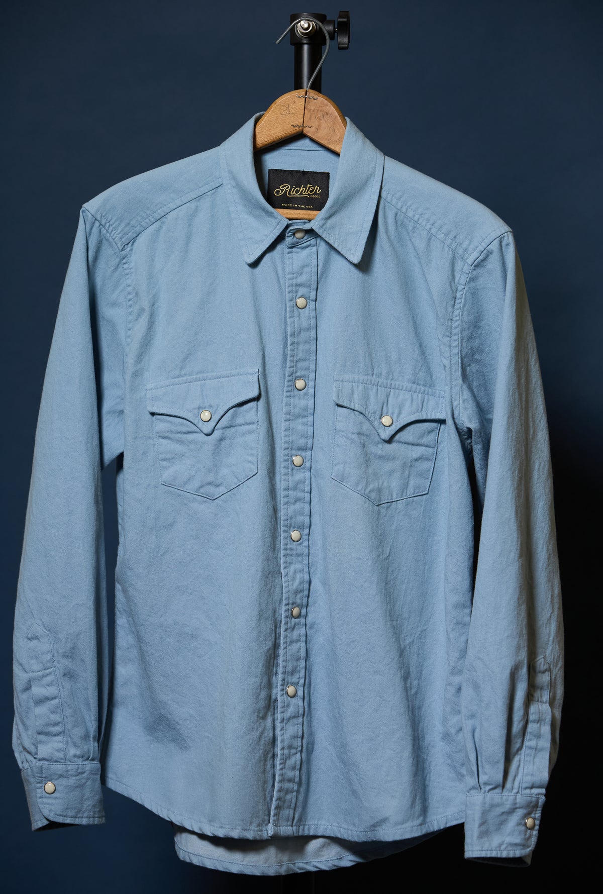 Yarn Dyed Cotton Denim in Sky Blue