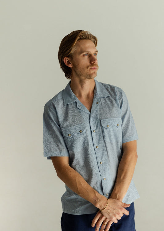 Salado Summer Woven in Sky Blue Richter Goods | Made by us in the U.S.