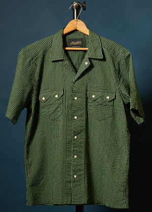 Salado Seersucker in Gruene Stripe Front