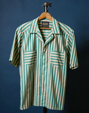 Striped Sandy Cotton and Linen Blend