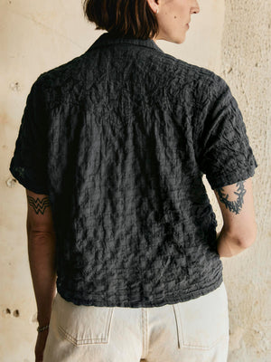 i+w x richter goods dobby woven pearl snap Back side