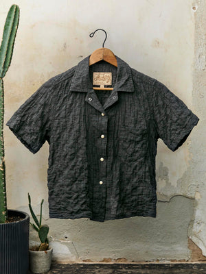 i+w x richter goods dobby woven pearl snap front