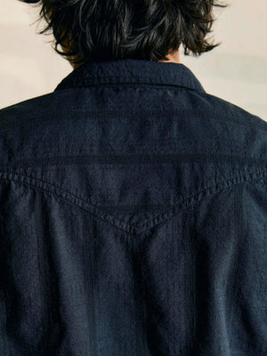 i+w x richter goods tonal striped pearl snap black