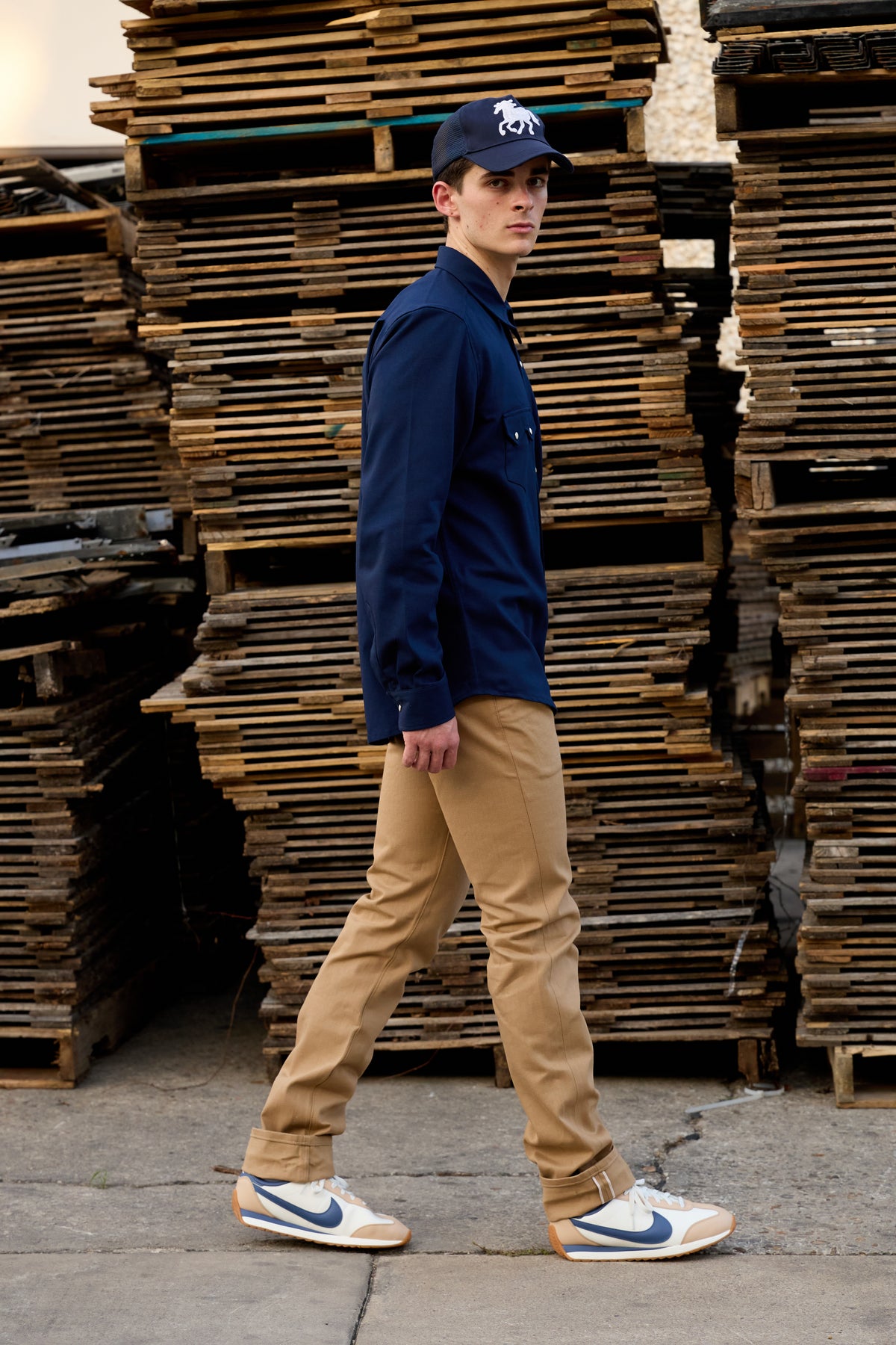 Duck Canvas Weekday Western in Sawtooth Navy Blue