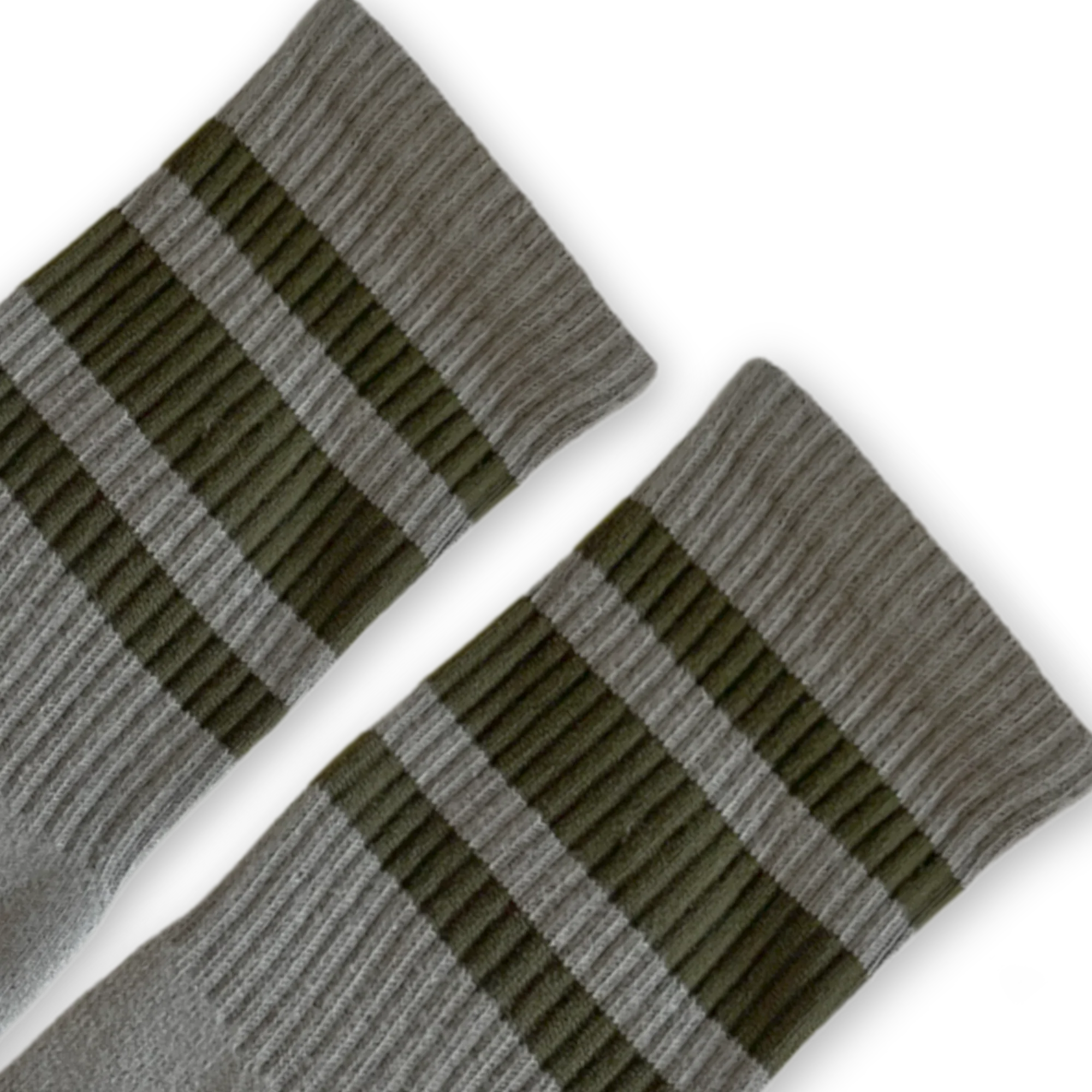Scout Green Striped Socks | Marine Green: Marine Green / Crew / S/M