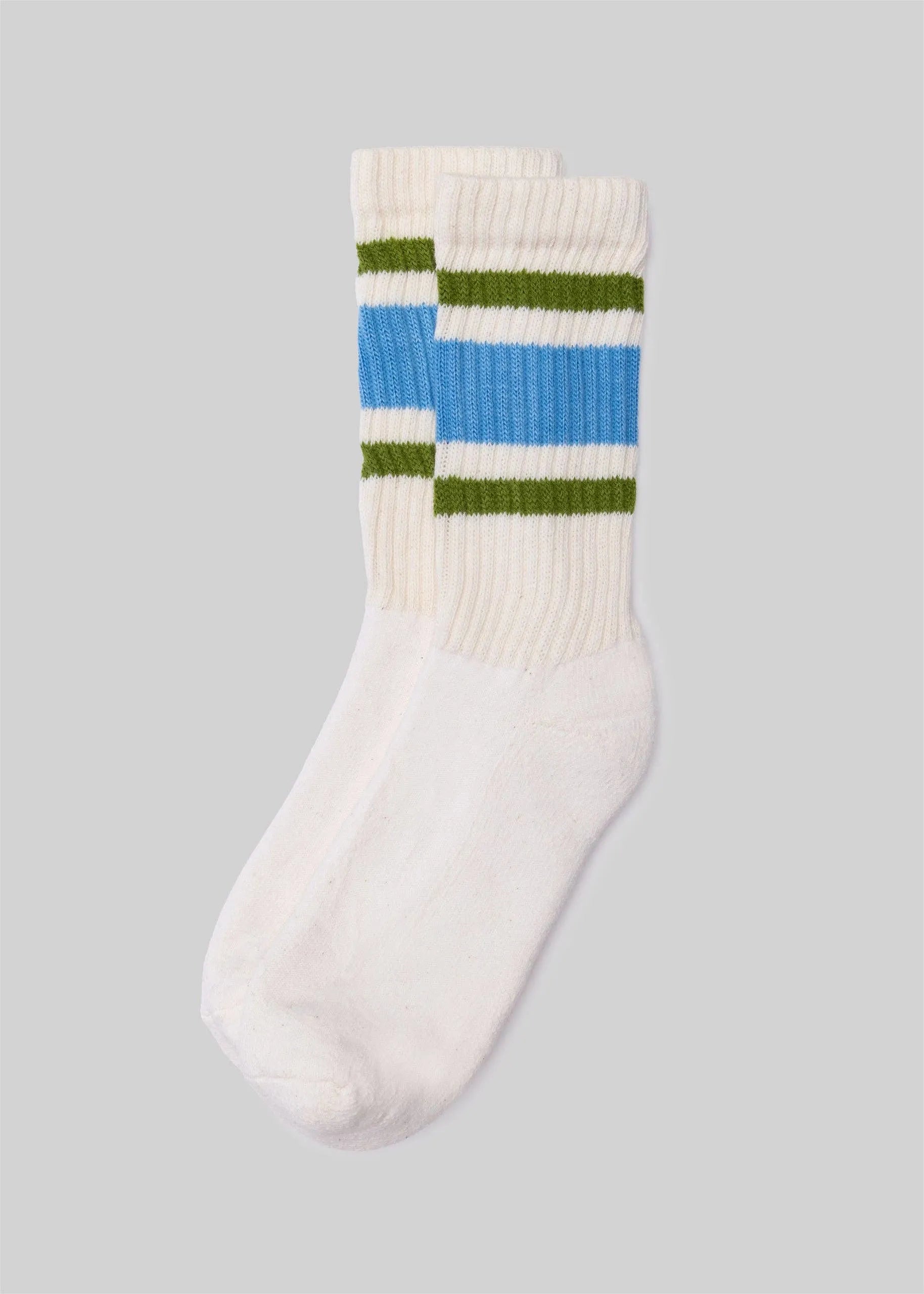 The Retro Stripe: Grey heather/brown / One Size