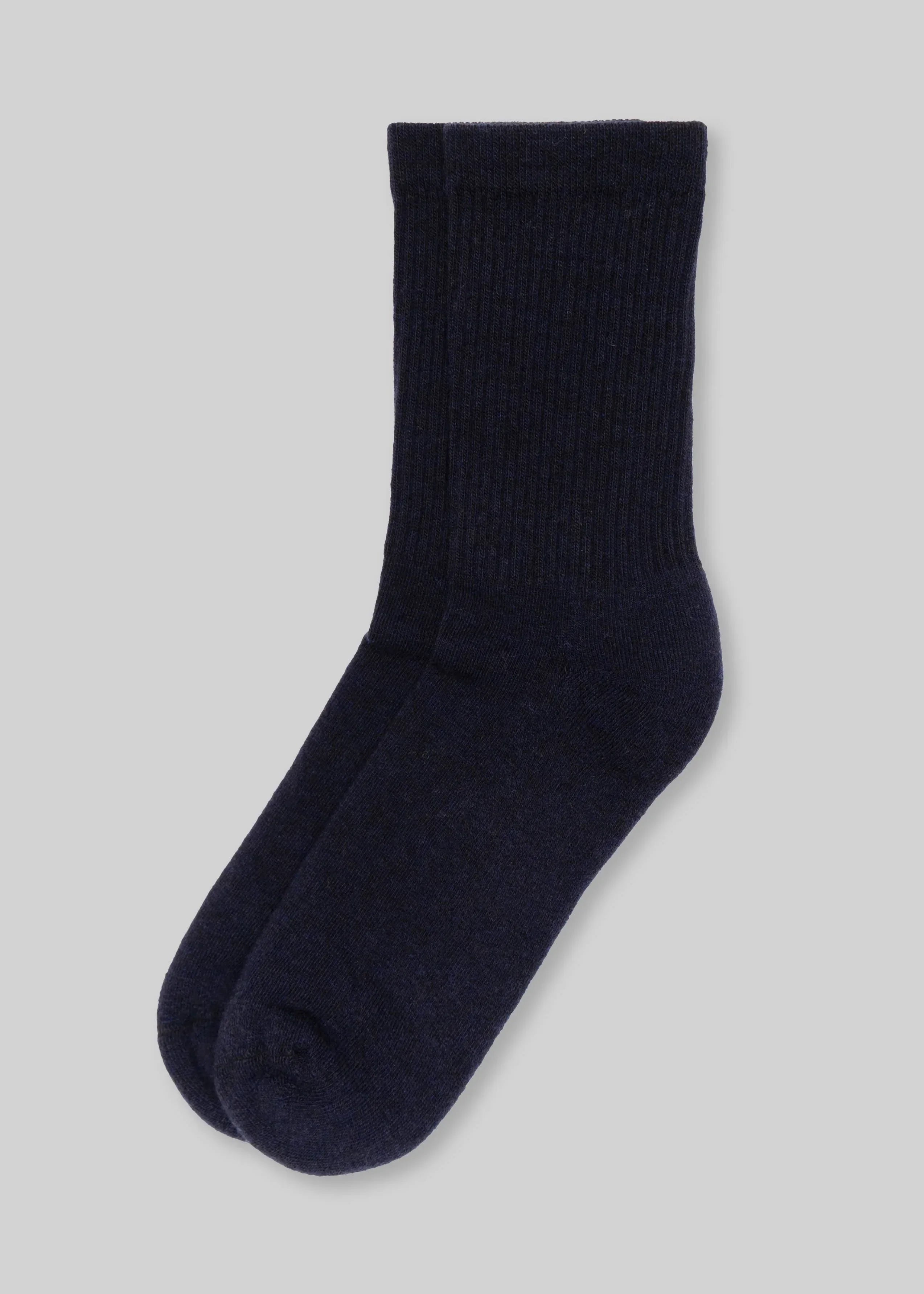 8e9e08a2dc905819b00d0870192360ba18100ff306ddd1f864684502955b4e3a navy crew socks front view