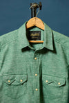 Alpine Super Soft Western Flannel in Green