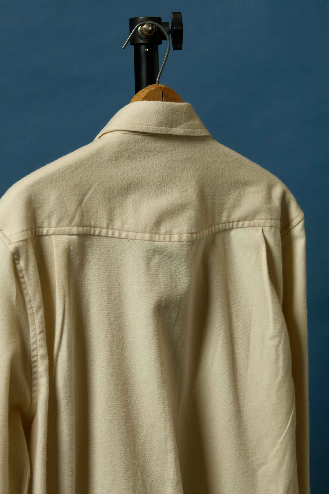 Alpine Super Soft Western Flannel in Off-White Back