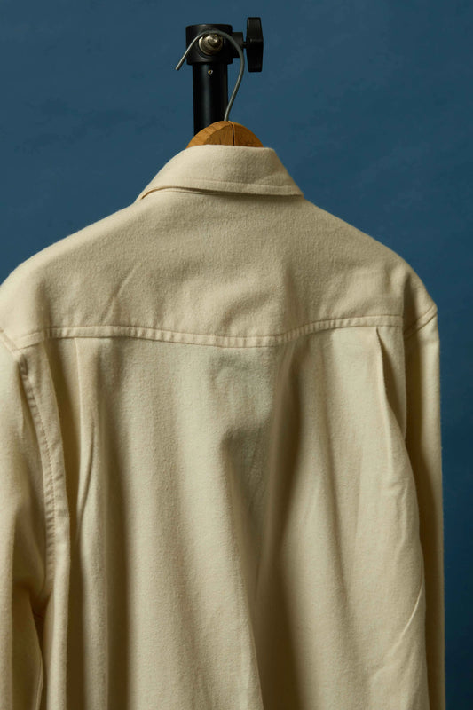 Alpine Super Soft Western Flannel in Off-White Back