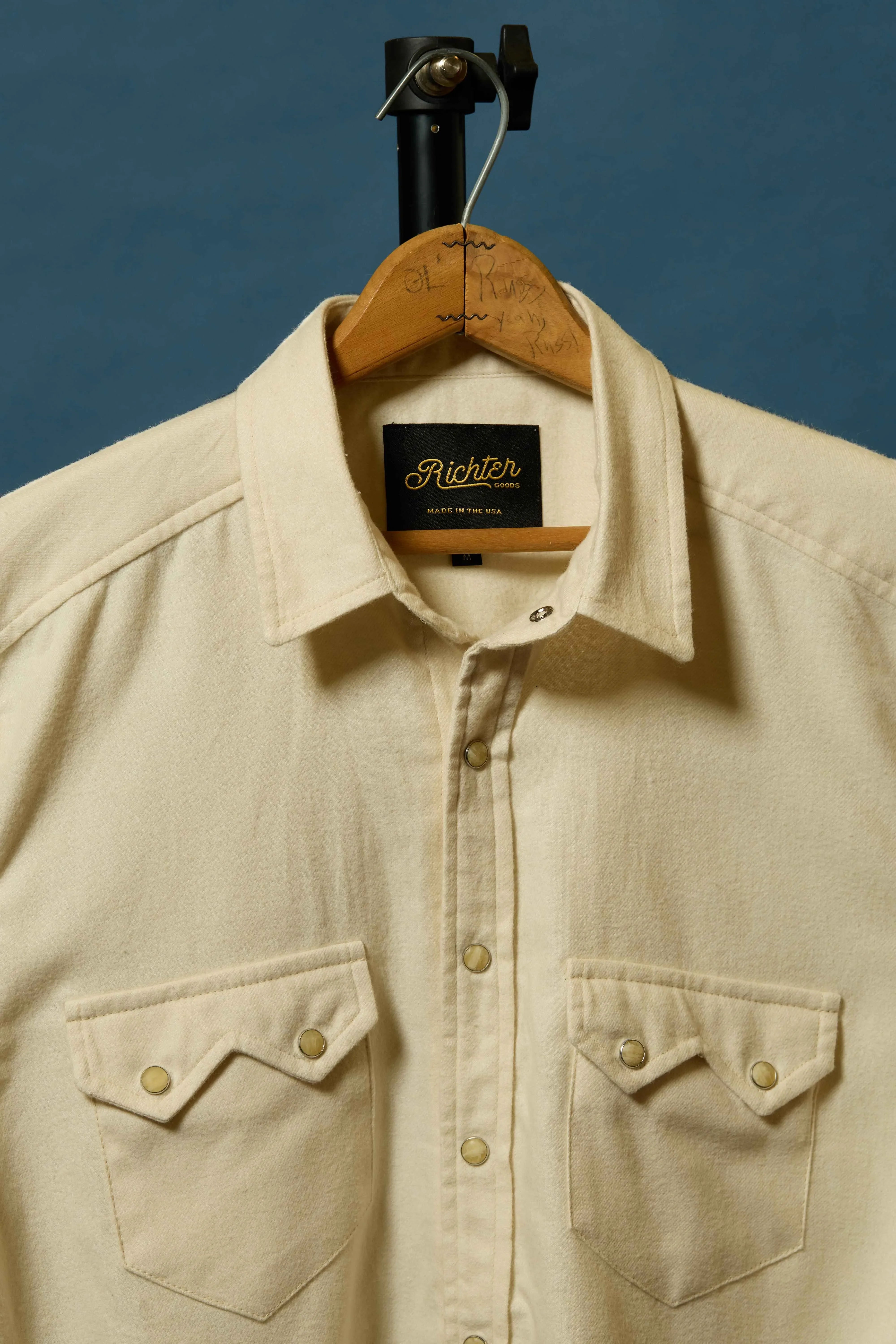 Alpine Super Soft Western Flannel in Off-White