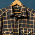 Chenille Stripe in Charcoal Plaid