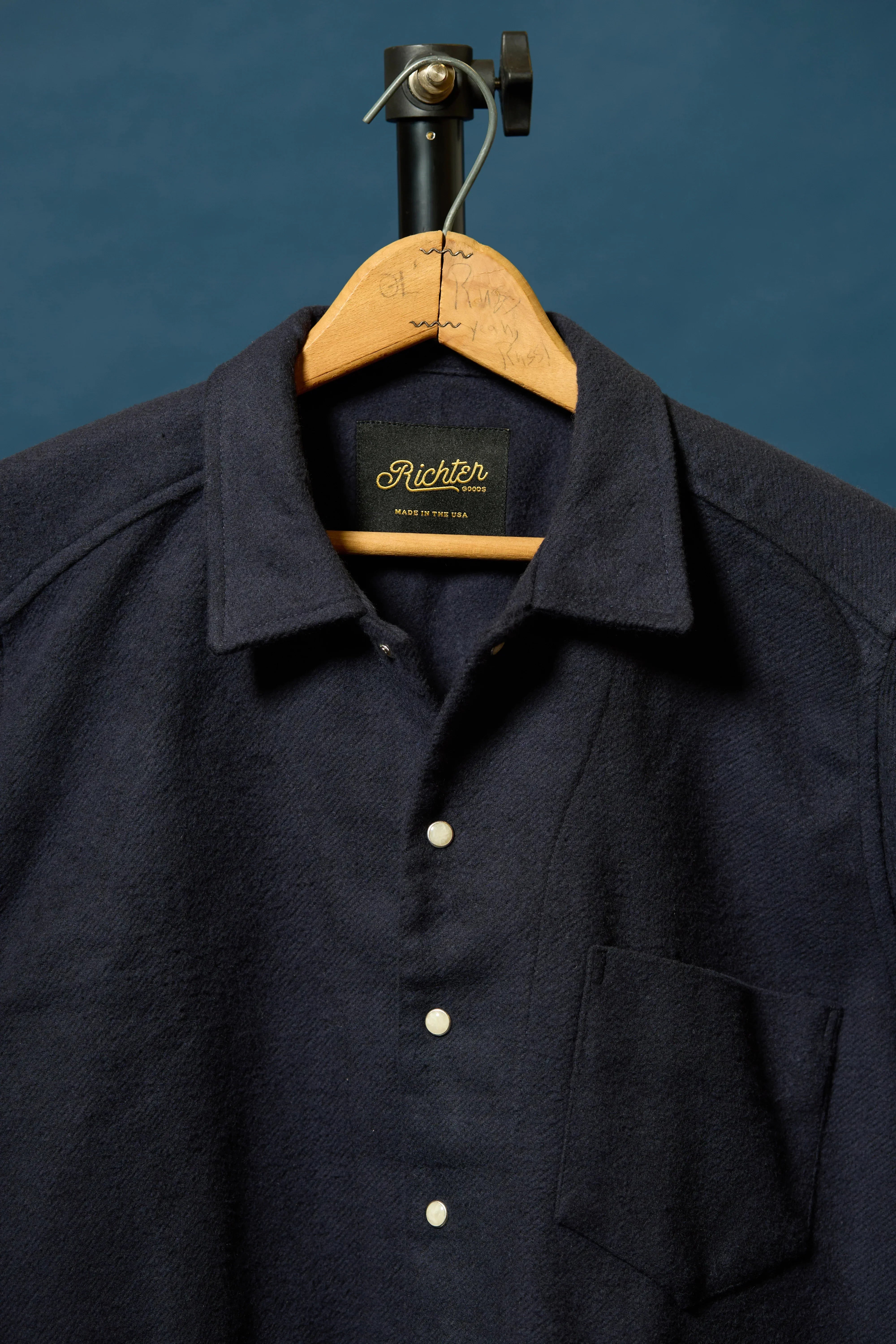 Western Chore Coat in Navy Blue