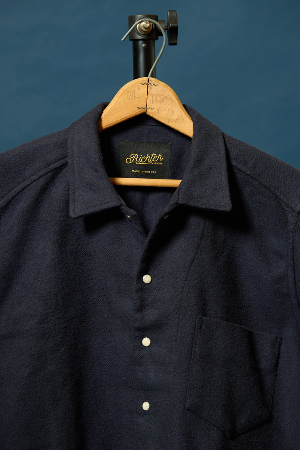 Western Chore Coat in Navy Blue