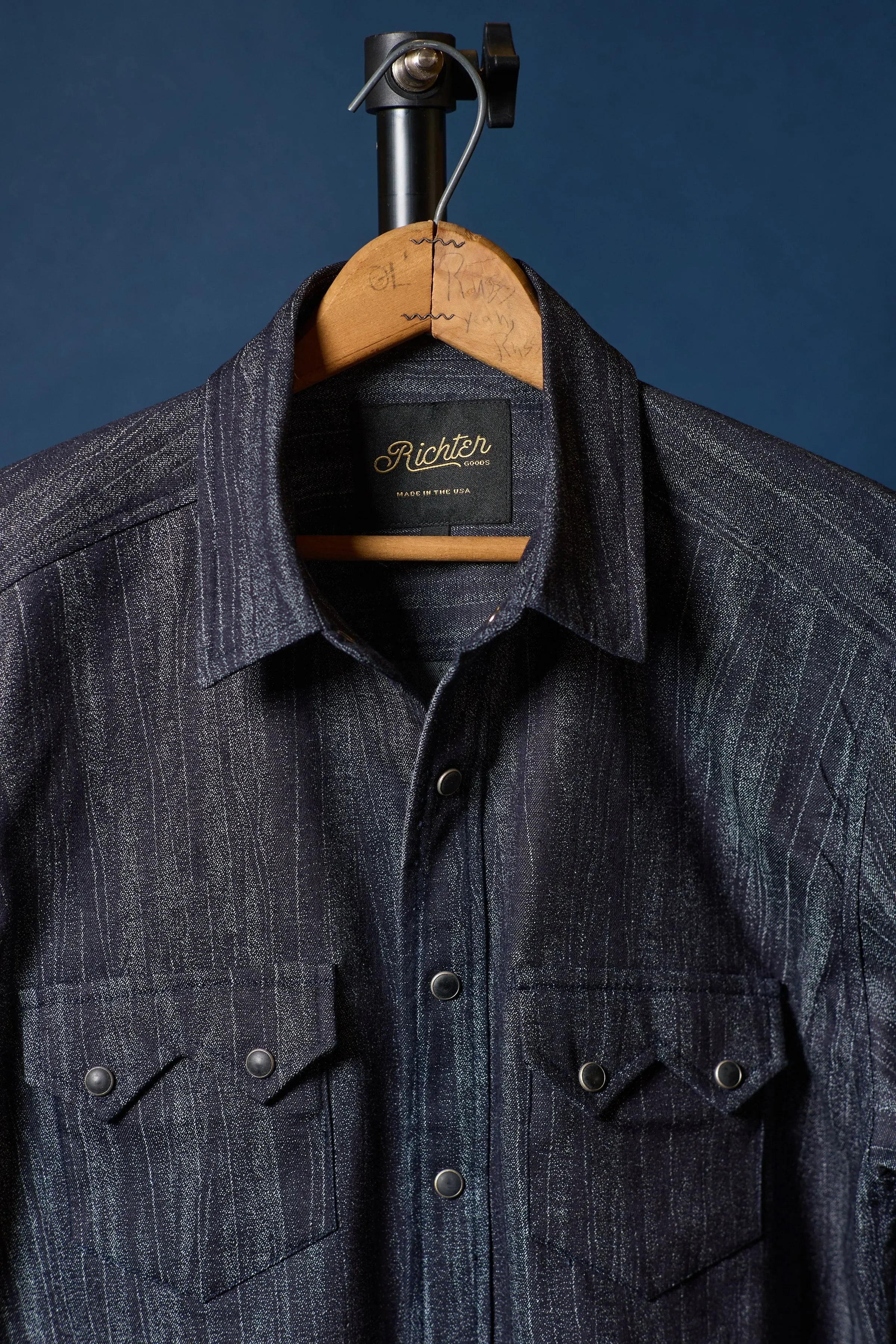 Denim Wooded Jacquard