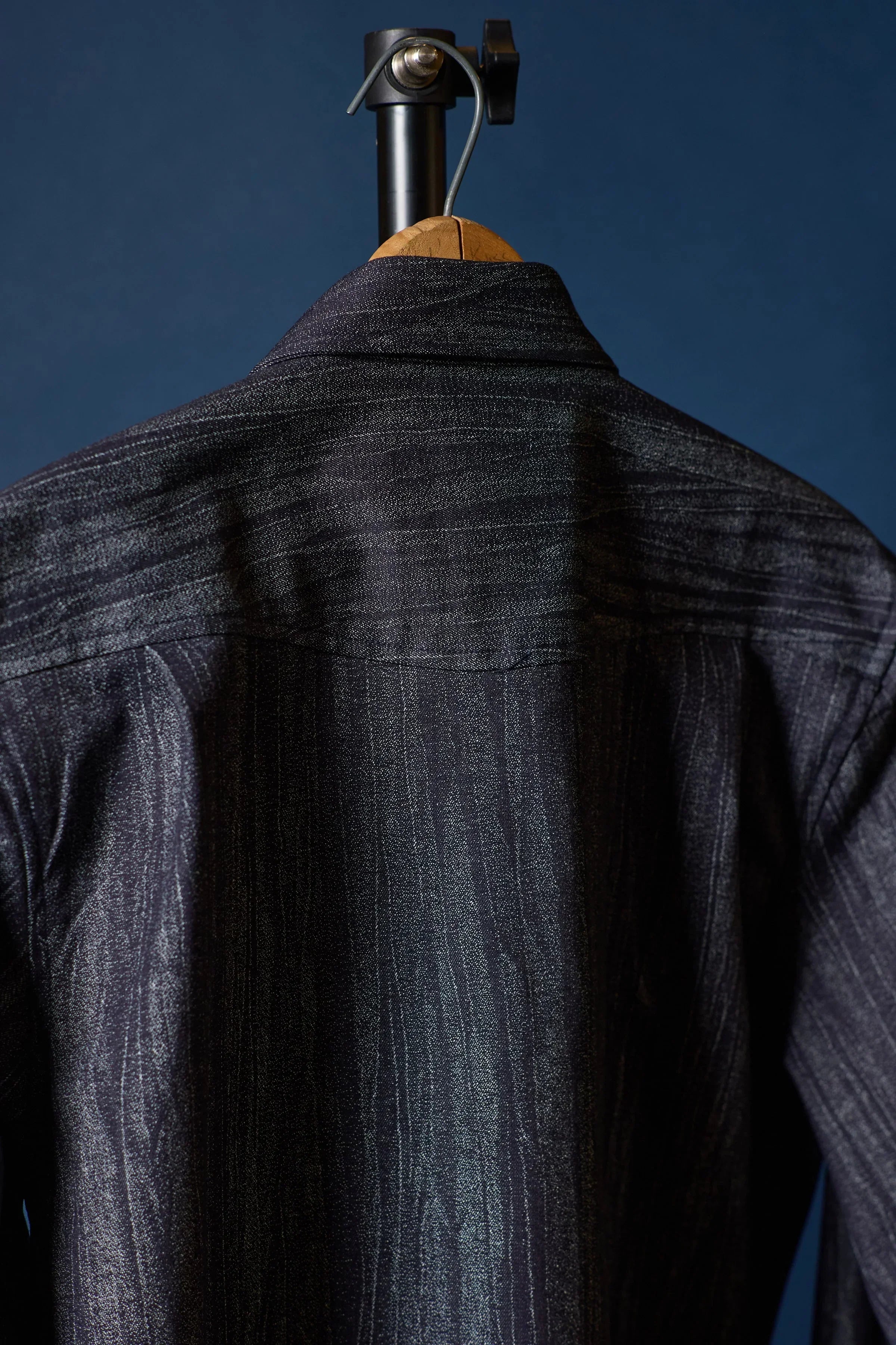 Denim Wooded Jacquard Back