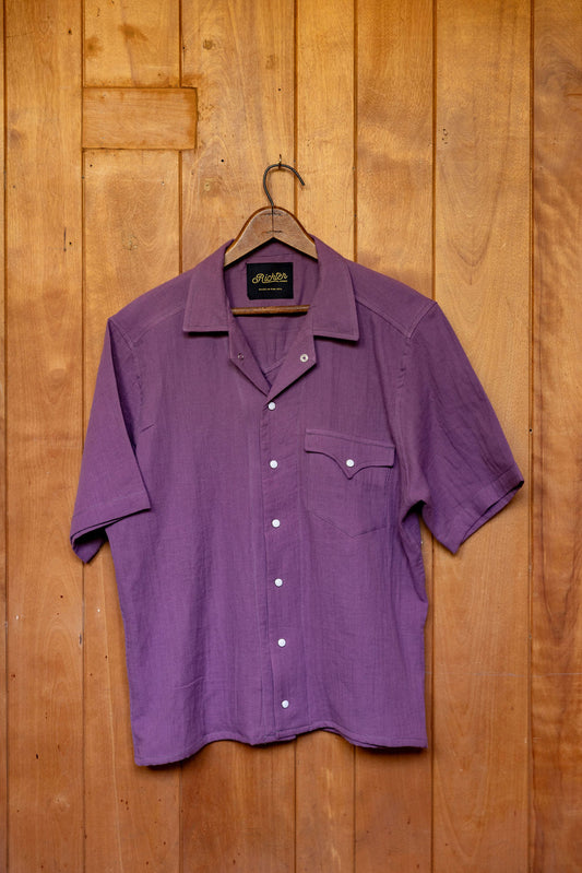 Double Gauze Triple Washed Maverick in Dusted Lilac Richter Goods | Made by us in the U.S.