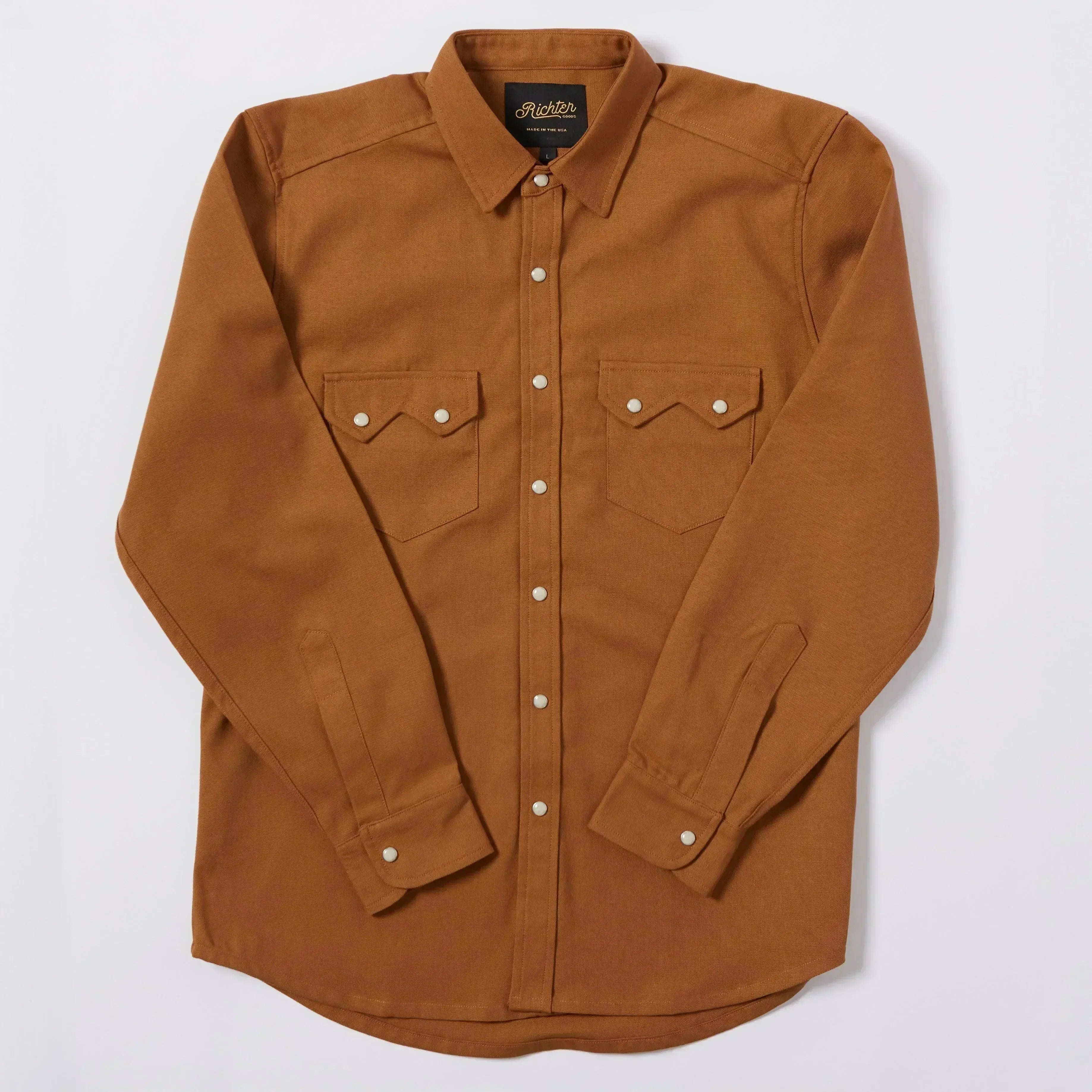 Duck Canvas Weekday Western Shirt in Sawtooth Clay