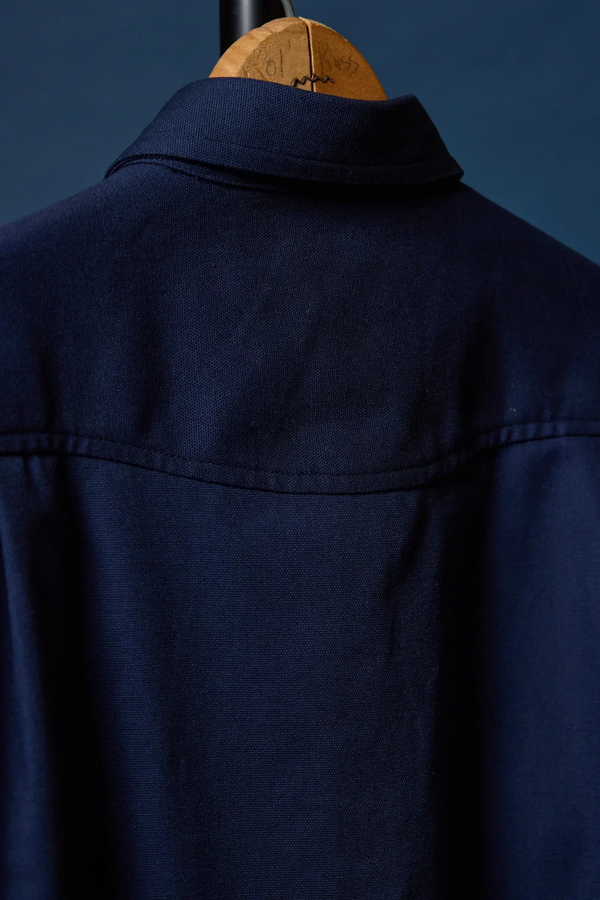 Duck Canvas Western Shirt Navy Blue | Sawtooth Pearl Snap