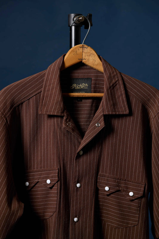 Hickory Pinstripe Linen