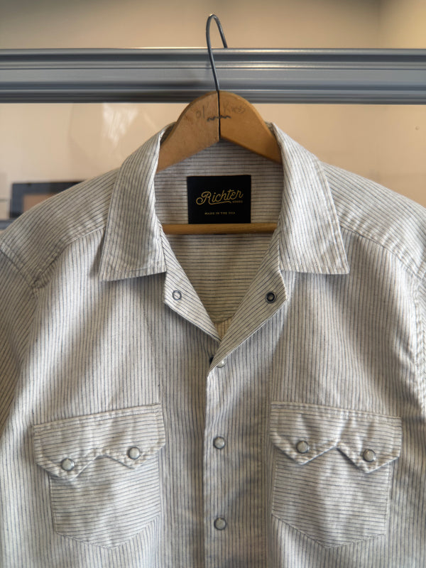 Western Linen in Pinstripe