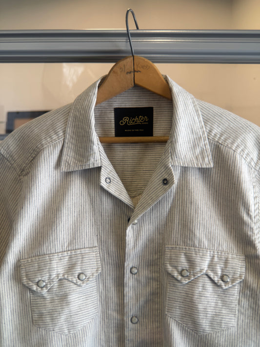 Western Linen in Pinstripe
