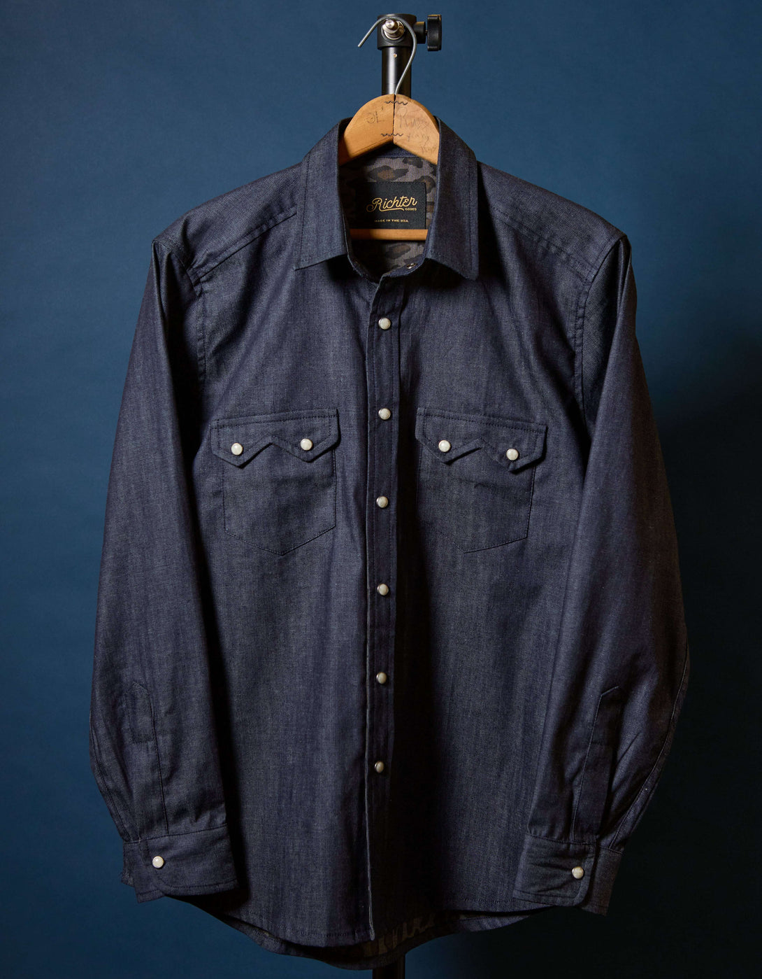 Japanese Denim with Printed Leopard Interior