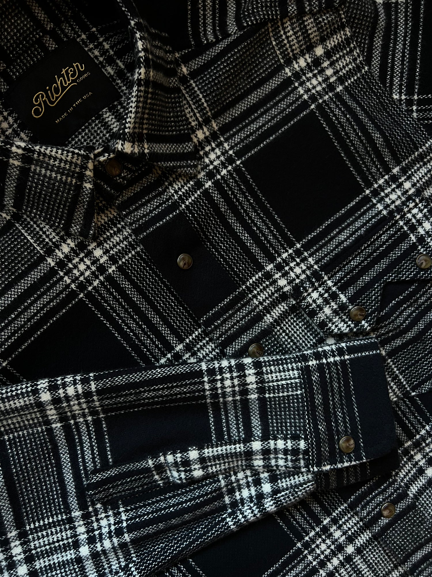 Livingston Plaid Flannel Overshirt Richter Goods | Made by us in the U.S.