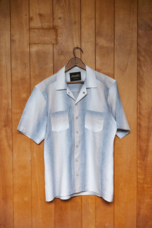 Marine Striped Camp Collar Shirt Richter Goods | Made by us in the U.S.