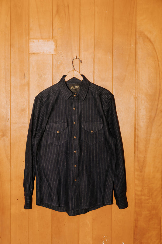 Metalsmith Heritage Flannel in Conductor Stripe Richter Goods | Made by us in the U.S.