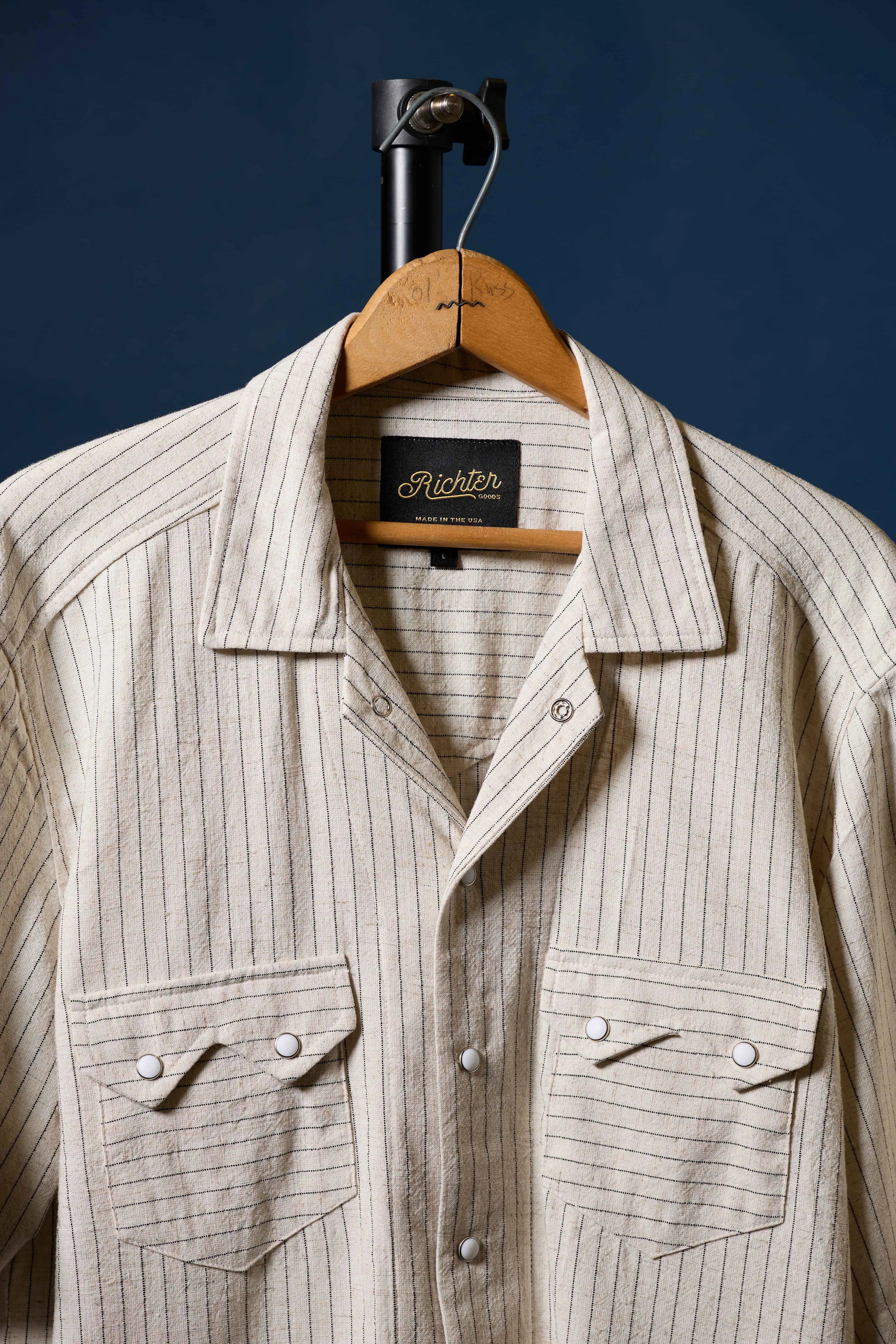 Off-White Pinstripe Linen