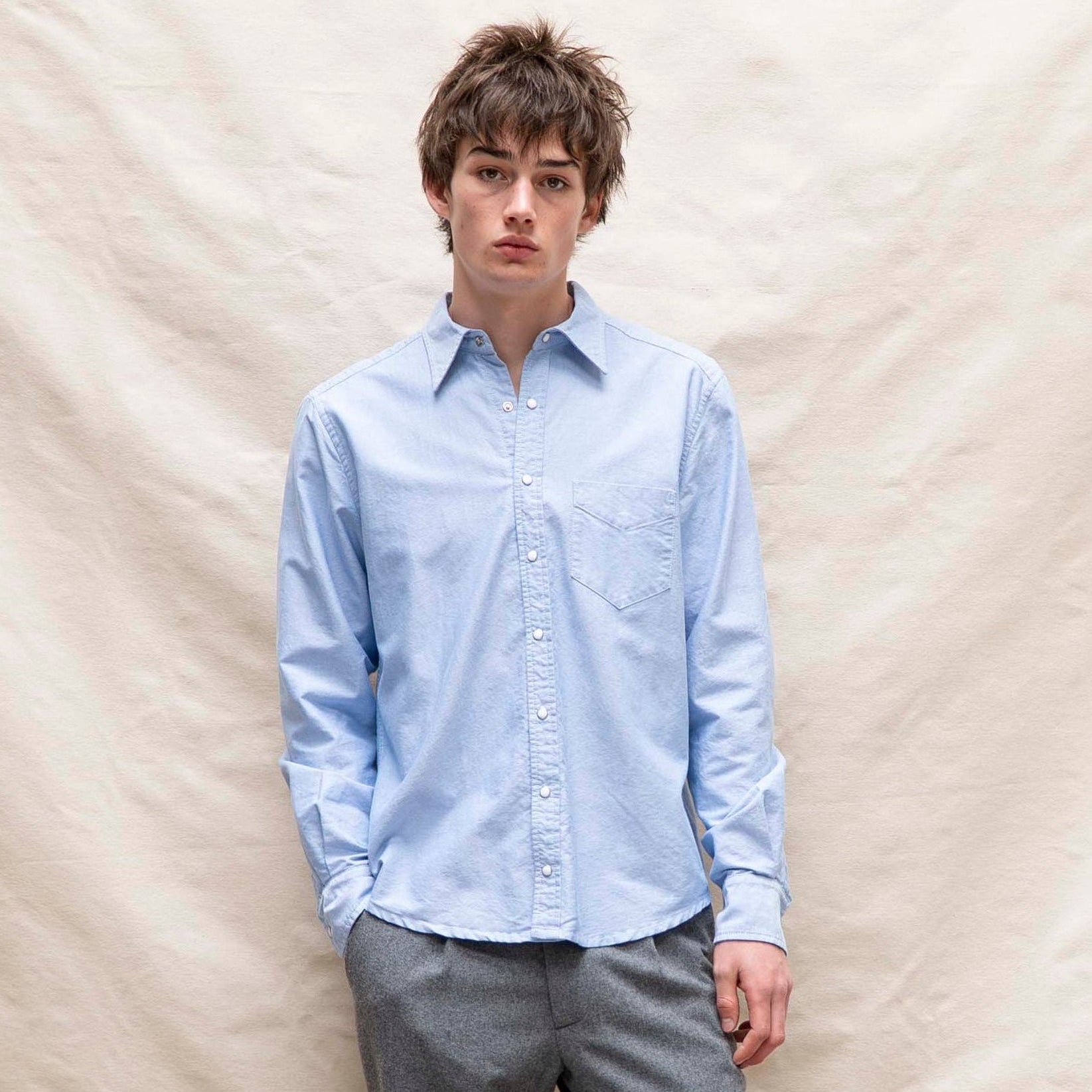 Frances Blue Western Oxford