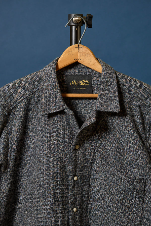 Western Chore Coat in Grey Tweed