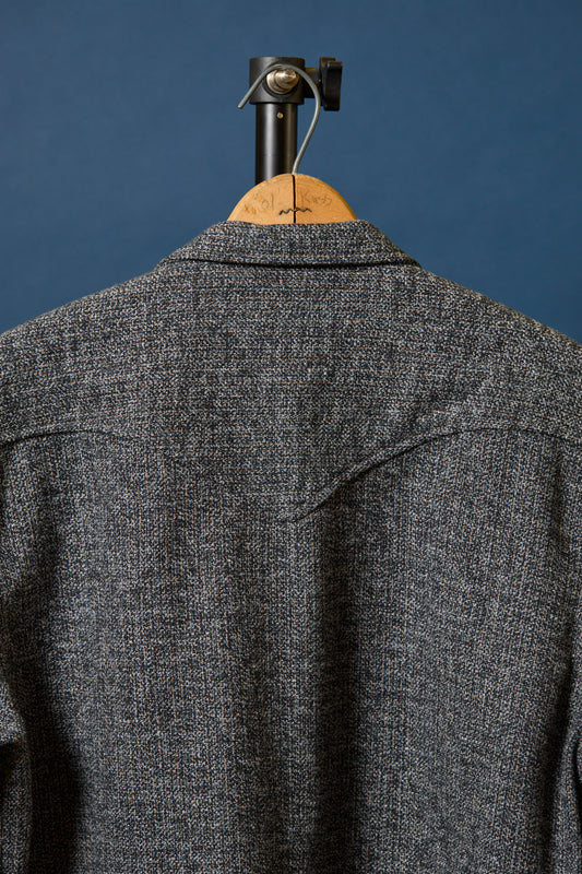 Western Chore Coat in Grey Tweed