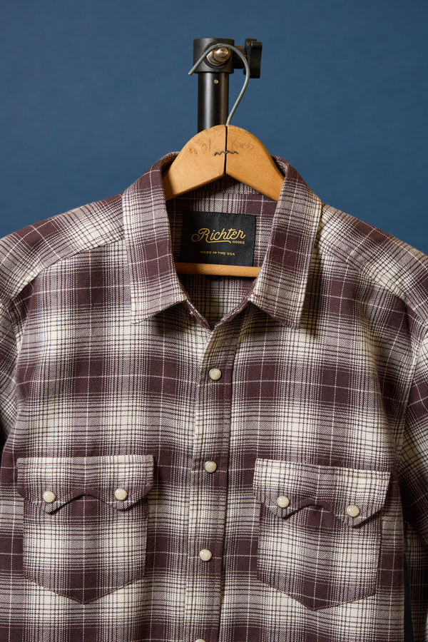 Panhandle Plaid in Brown Flannel