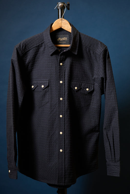 Waffle Western in Cash Black
