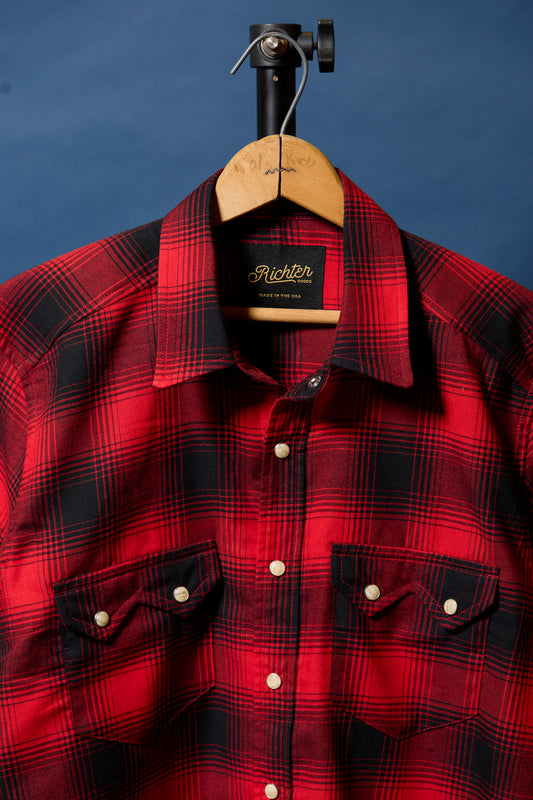 Alpine Super Soft Flannel in Red & Black