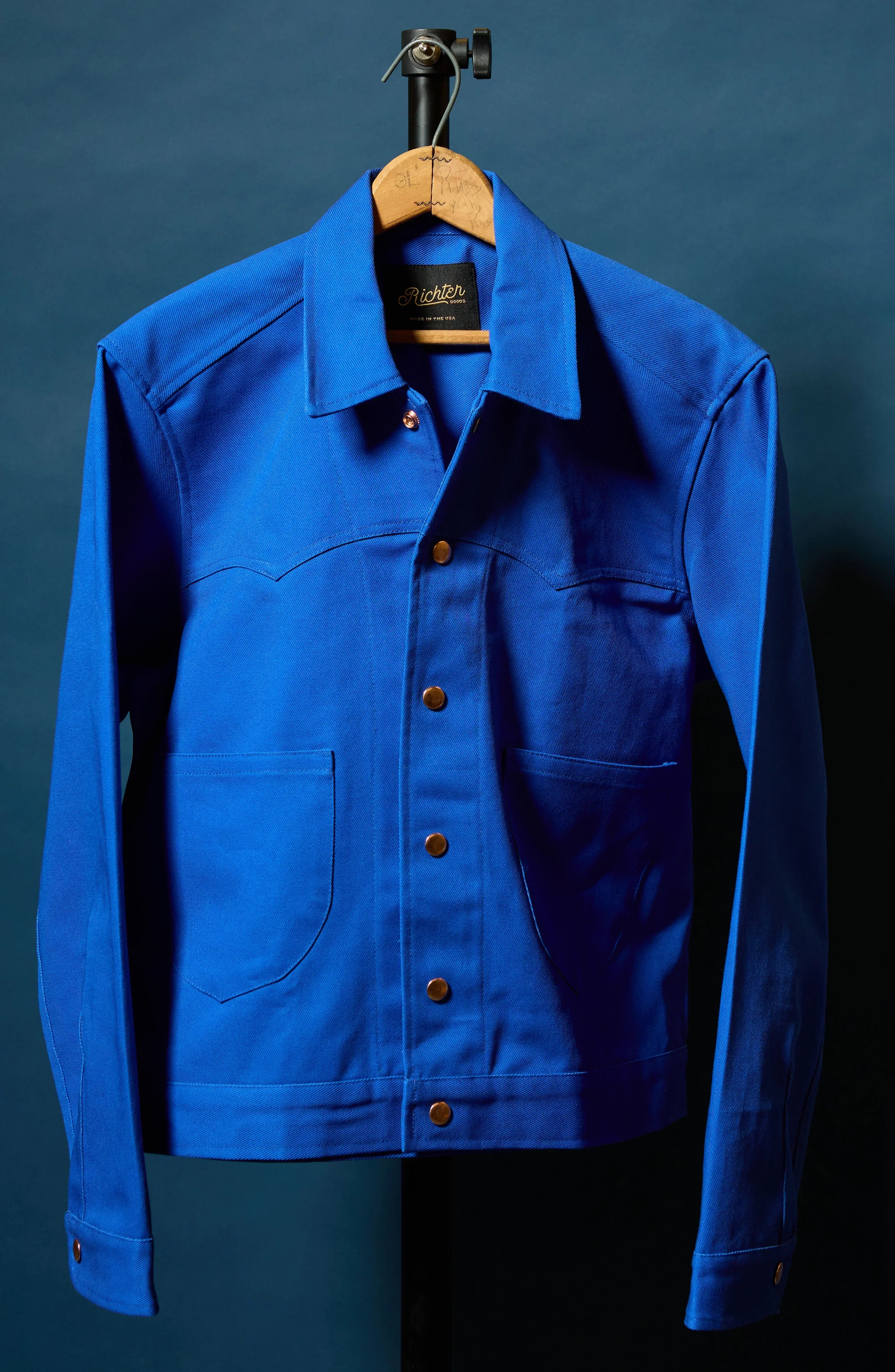 Terlingua Trucker Jacket in Electric Blue