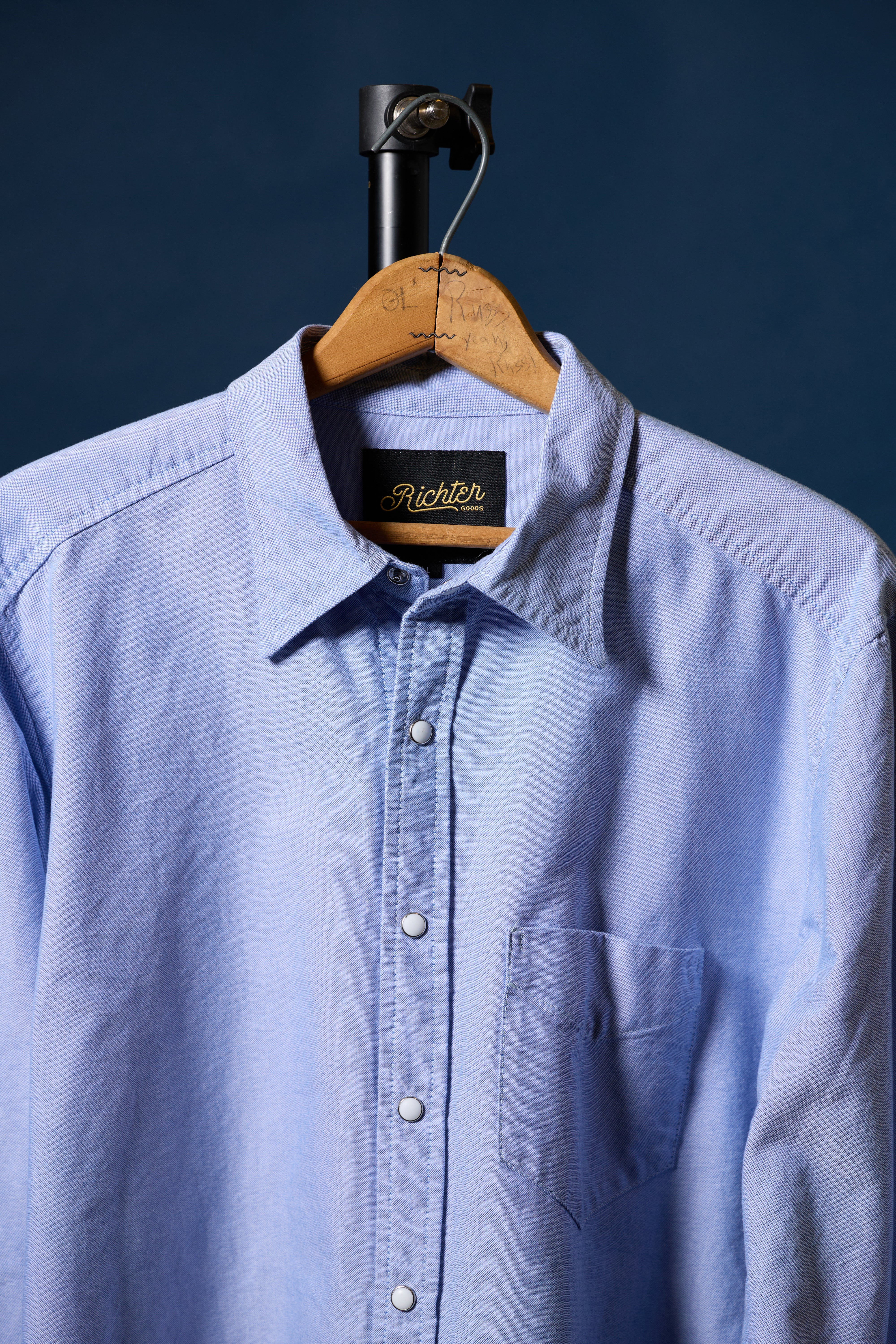 Frances Blue Western Oxford