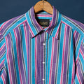 Frances Wide Stripe Western Oxford