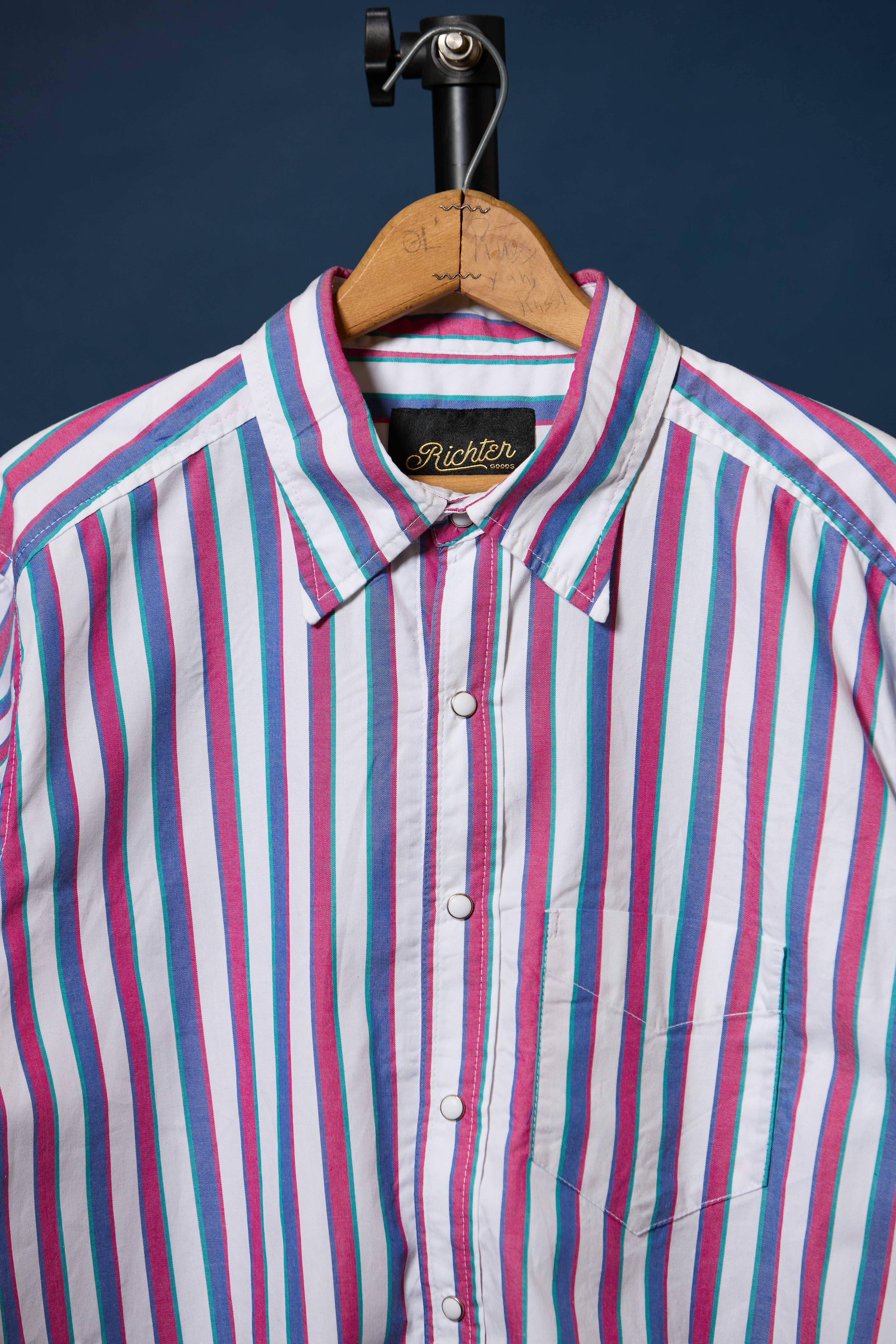 Frances Slim Stripe Western Oxford