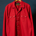 Duck Canvas Open Collar in Cherry Red
